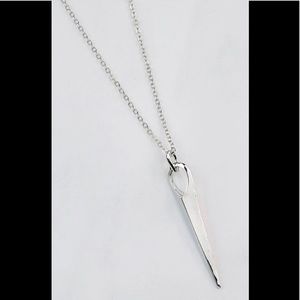 Silver stone Necklace 🦋